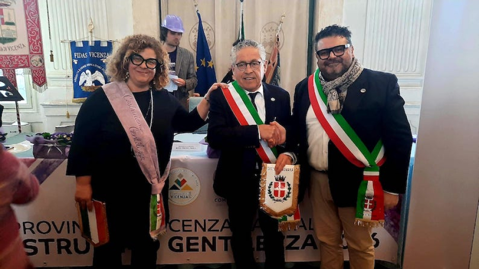 Delegazione a Vicenza per  “Novara prima Capitale di Costruiamo Gentilezza”